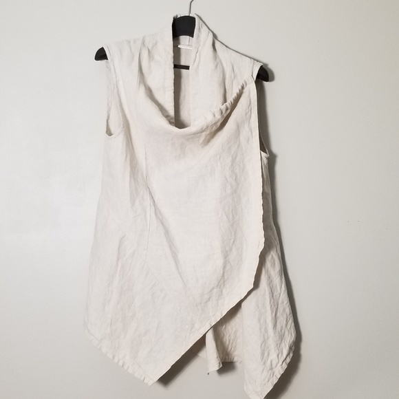 bryn Walker Tops - Bryn Walker Sleeveless Drawstring Wrap Vest